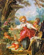 Jean Honore Fragonard Le collin maillard painting